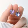 aros cubanos cristal swarovski corazon