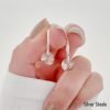 aros cubanos cristal rivoli silver shade