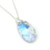 Collar Swarovski gota 40mm con cadena Espiga de 50cm