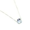 Collar Swarovski trebol pasante con cadena veneciana de 45cm