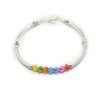 Pulsera tubos, piedras y bolitas