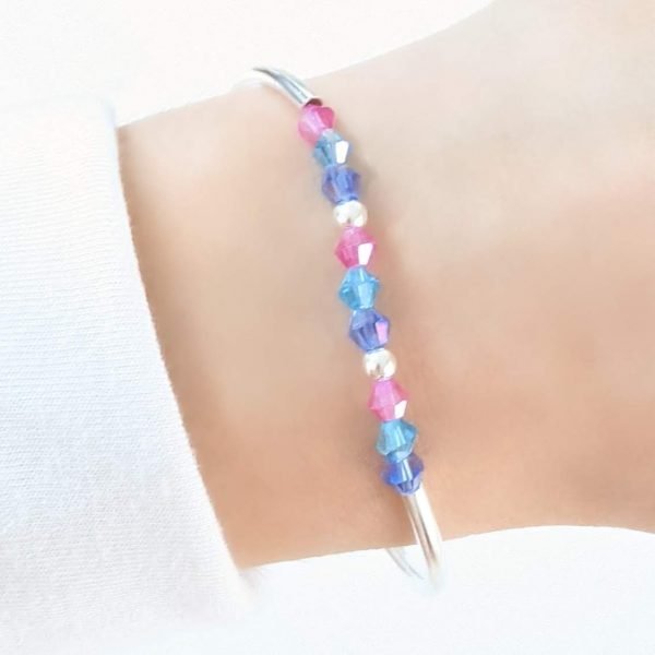 Pulsera tubos, piedras y bolitas m2