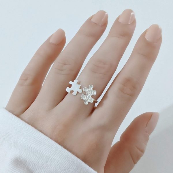 Anillo regulable rompecabezas