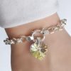 Pulsera Rolo 5mm corazon sw 14mm