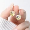 Aros Cristal Swarovski corazon cubanos