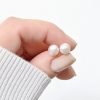 Aros Perla Cultivada de Rio 7mm Plata 925