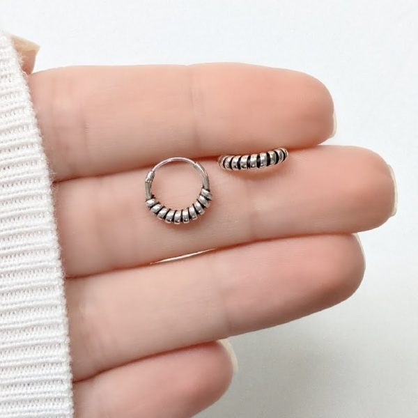 Aros Bali 11mm Plata 925