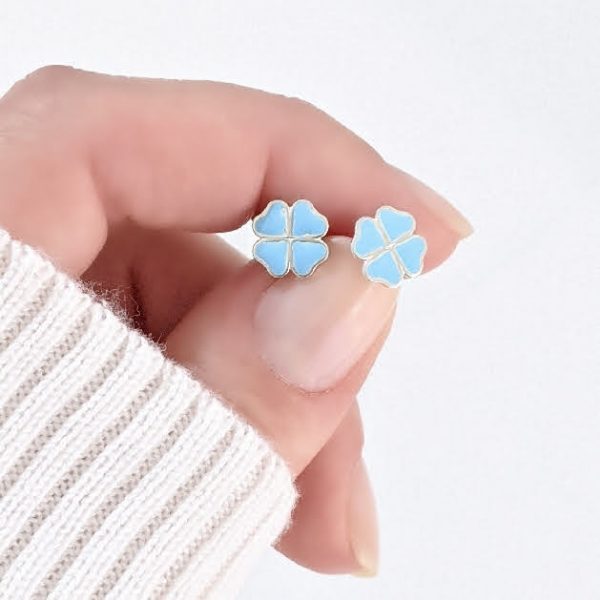 Aros Abridores Trebol Plata 925