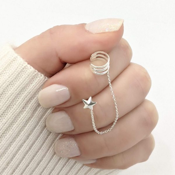 Aro bidu tres lineas con cadena