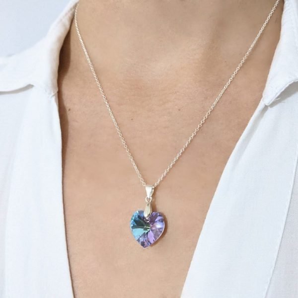 Conjunto Cristal Sw Corazón 14mm