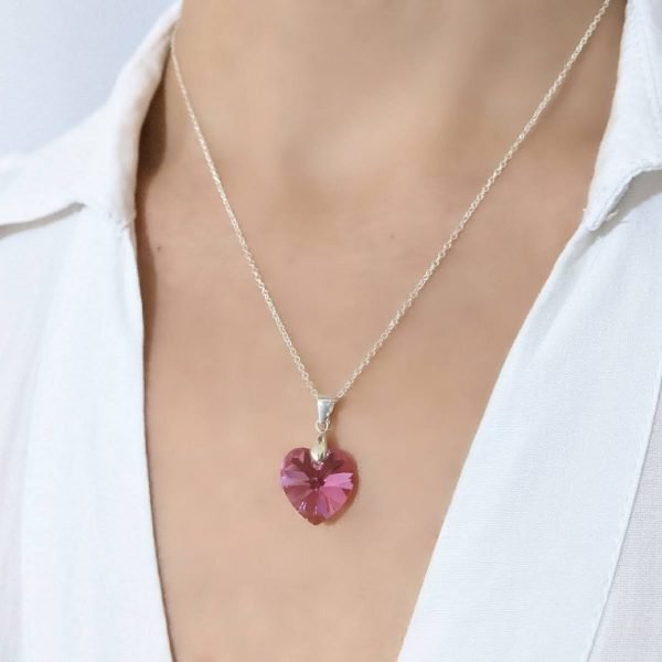 Conjunto Cristal Sw Corazón 14mm