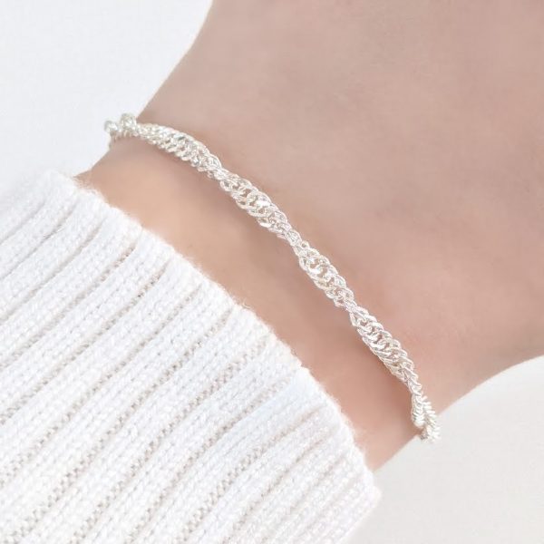 Pulsera singapur 3mm