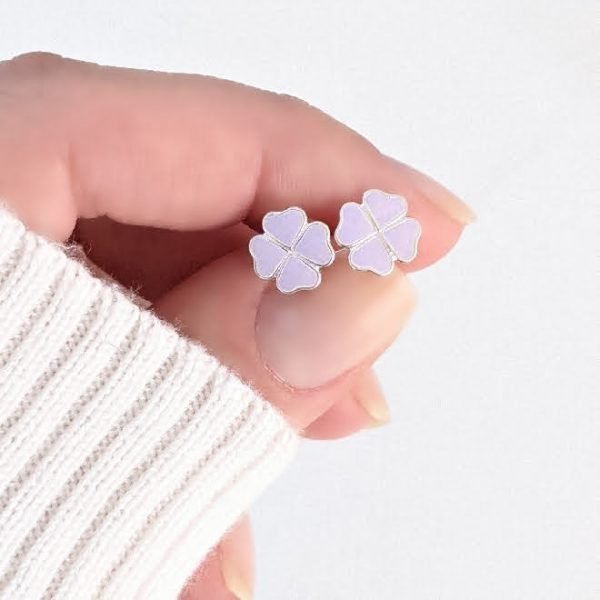 Aros Abridores Trebol Plata 925