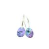 Aros Cristal Swarovski cubanos ovalo 10mm