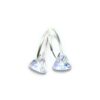 Aros Cristal Swarovski cubanos triangulo