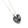 Collar Cristal Swarovski corazon 10mm silver night