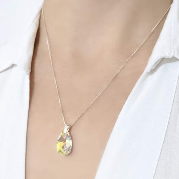 Collar Cristal Swarovski gota 16mm