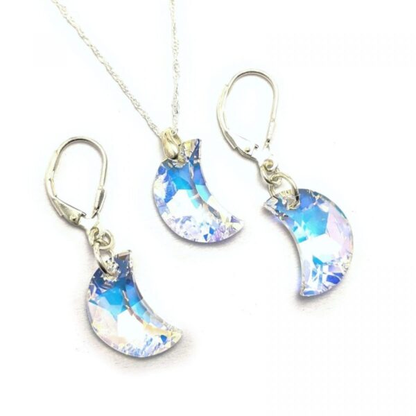Conjunto Cristal Swarovski Luna 16mm