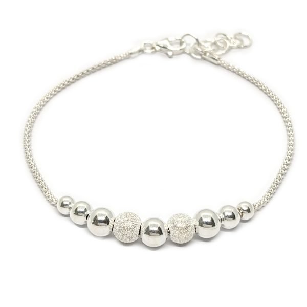 pulsera bolitas plata 925