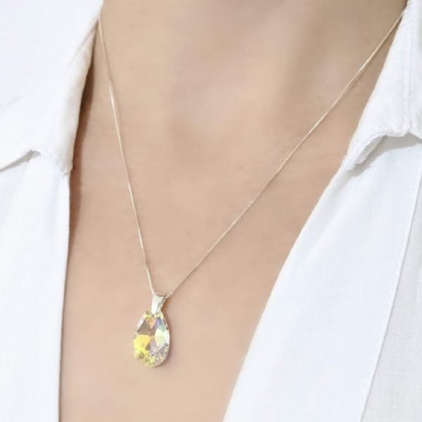 Collar Cristal Swarovski gota 16mm