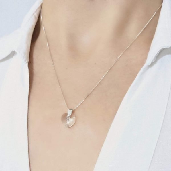 Collar Cristal Swarovski corazon 10mm crystal