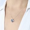 Collar Cristal Swarovski corazon 10mm vitrail light