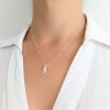 Collar Letra Inicial A Chica Plata 925 2