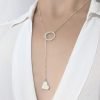 Collar corbatero corazon con circulo
