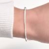 Pulsera doble con bolitas. Madida 18cm con bolitas de 3mm