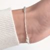 Pulsera doble con bolitas. Madida 18cm con bolitas de 3mm