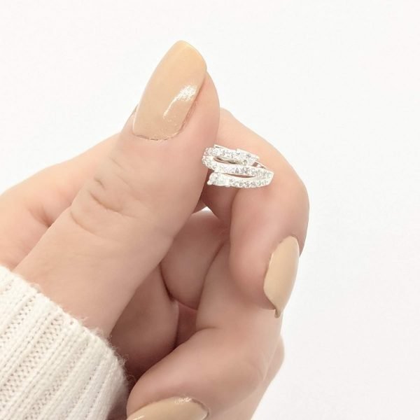 Aro cuff con cristales 15mm