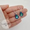 ASW-109 aros cristal swarovski barroco plata bermuda blue 3