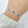 Pulsera ojo turco extensible