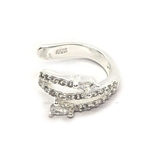 Aro cuff con cristales 15mm