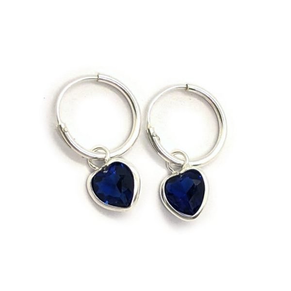 Aros argollas corazón 12mm