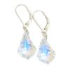 aros cristal swarovski barroco plata