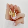 aros cristal swarovski barroco plata
