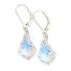 aros cristal swarovski barroco plata