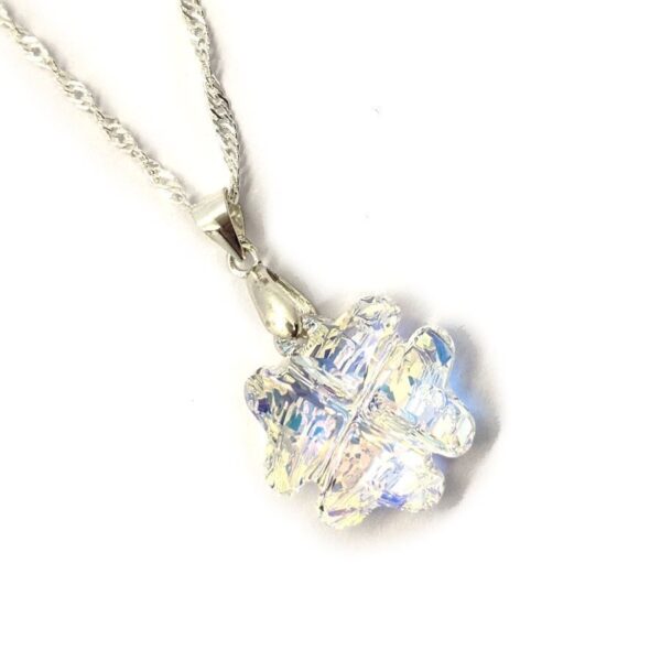 Collar Cristal Swarovski Trebol 19mm
