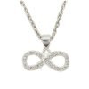collar infinito cristales forcet plata 925