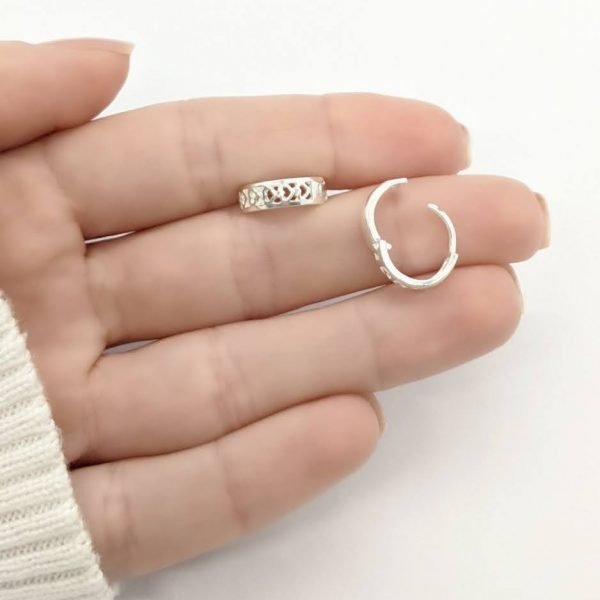 Aros cubanos corazones calados