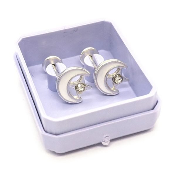 Aros abridores luna con estrella blanca