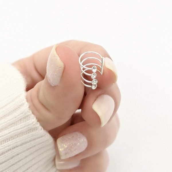 Aro cuff lineas cristales