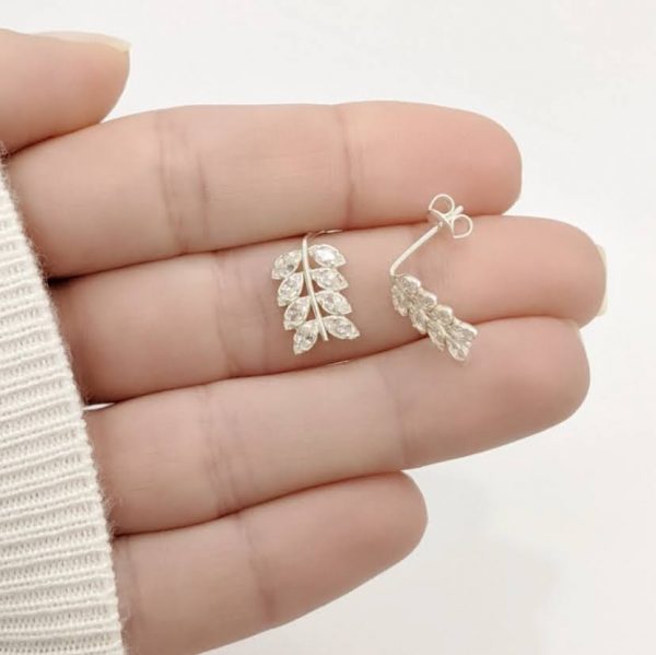 Aros hoja cristal