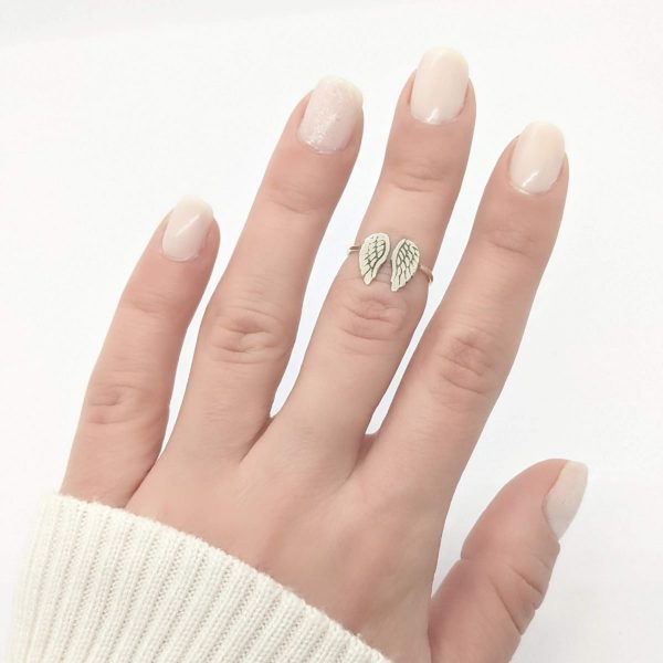 Anillo midi alas de angel
