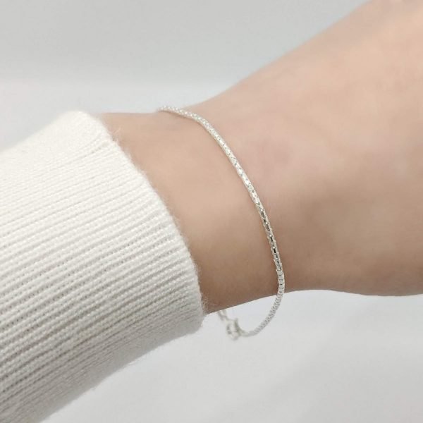 Pulsera veneciana diamantada