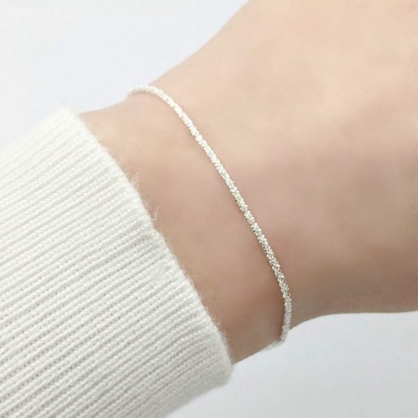 Pulsera Diamantada Plata 925