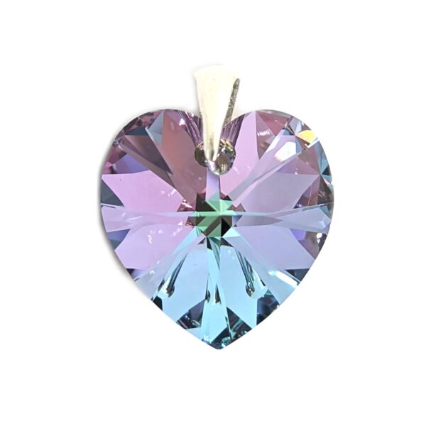 Dije corazón swarovski 18mm Vitrail Light
