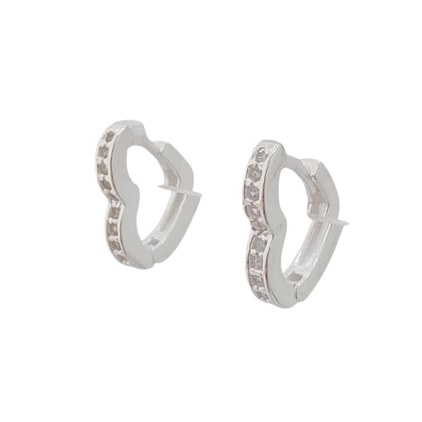 AAR-117 aros argollas corazon cristales plata 925
