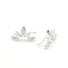 Aros Trepadores Cristal Cubic Plata 925 2